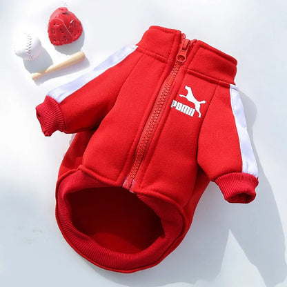 Cozy Baseball Dog Jacket