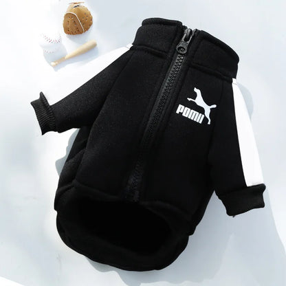Cozy Baseball Dog Jacket